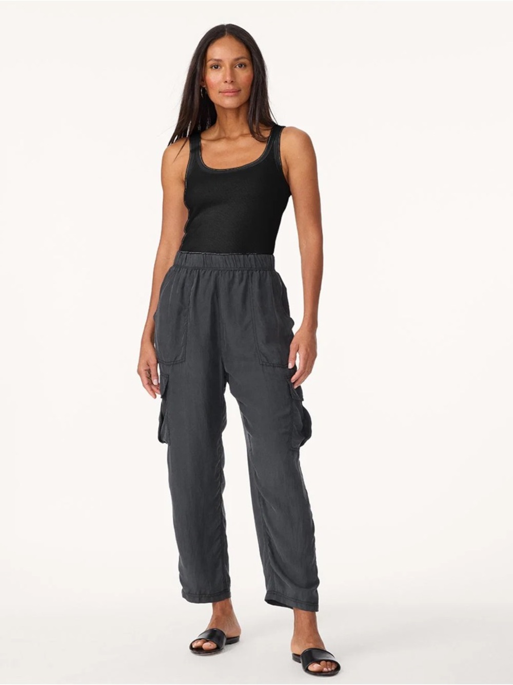 Unsubscribed Washable Silk Cargo Pant